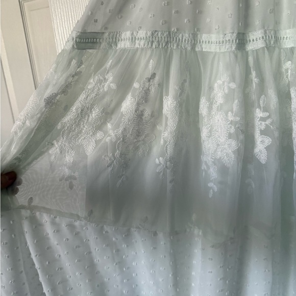 White Flutter Sleeve Bohemian Maxi Dress - Picture 2 of 5